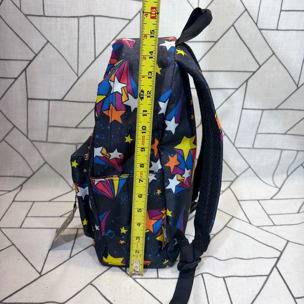 Two Left Feet Backpack Kids Small Black Star Power Galaxy Padded Tech Pod NWT